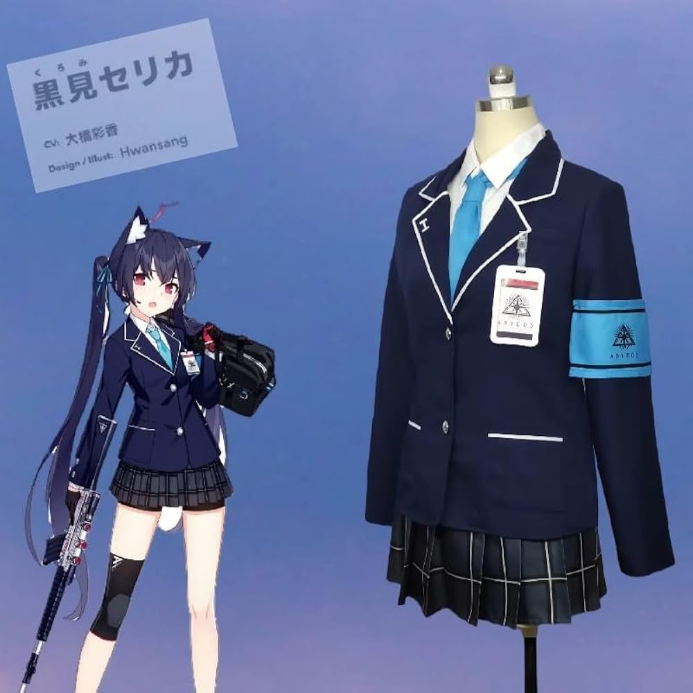 【セット】制服　ウィッグ　ブルーアーカイブ　ブルアカ　セリカ　コスプレ Amazon.co.jp: [yofab] ブルーアーカイブ（ブルアカ） 黒見